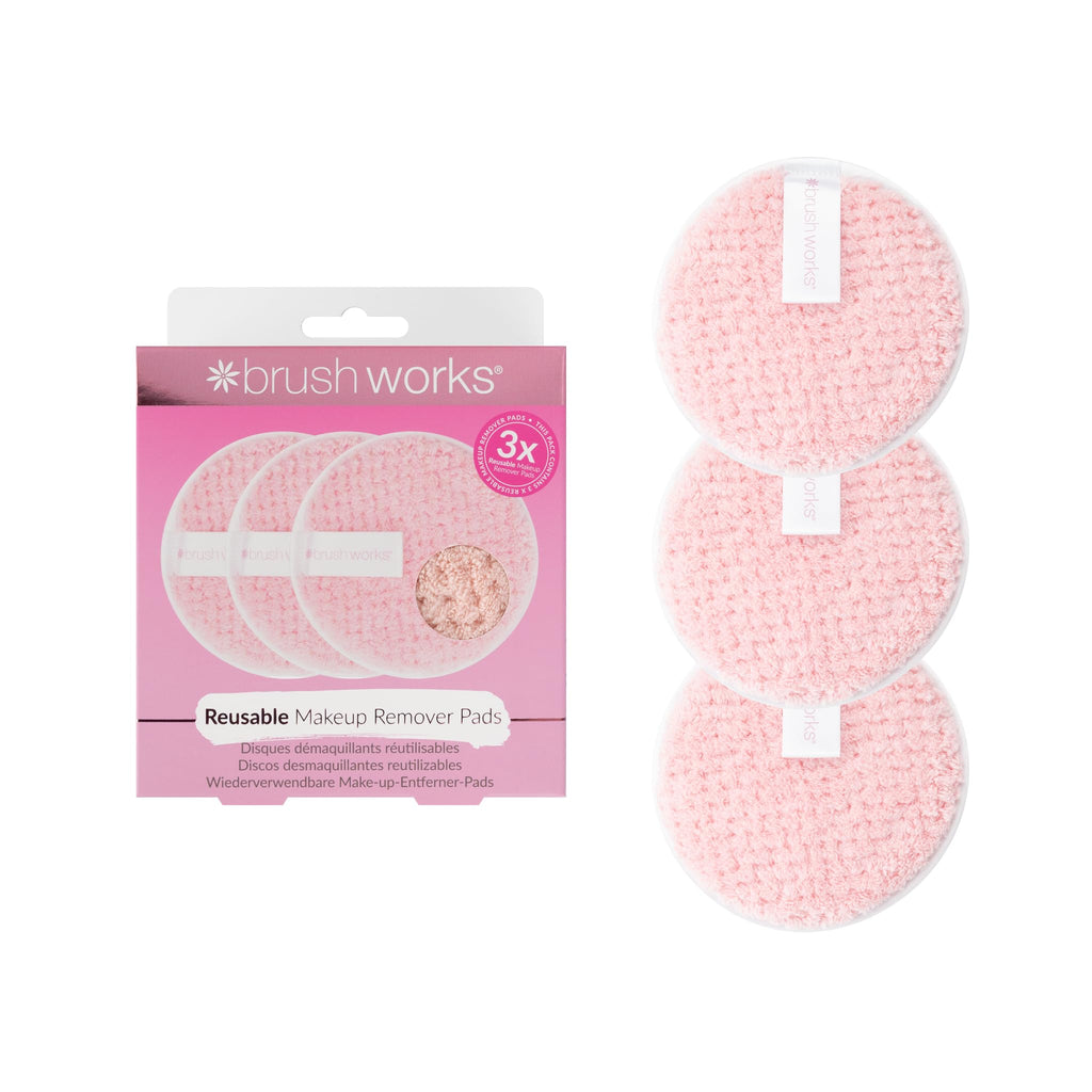 Brushworks HD Reusable Makeup Remover Pads (Pack of 3)
