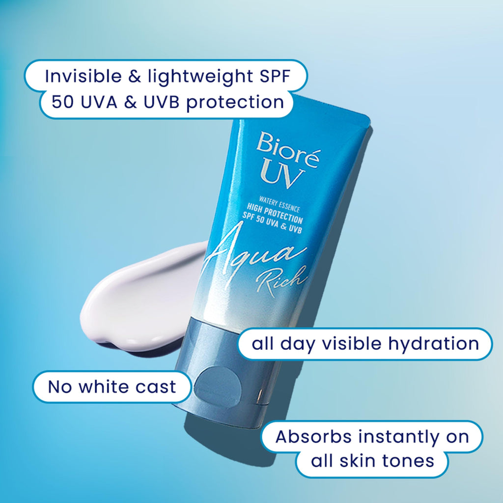 Biore Aqua Rich UV Watery Essence SPF50 Sunscreen, 50ml