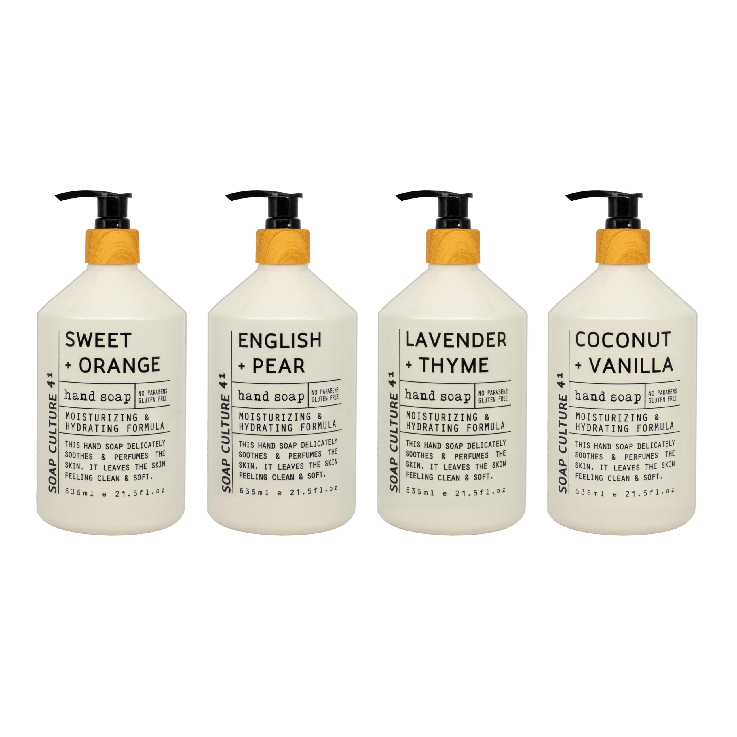 Home & Body Company Soap Culture 41 Hand Soap Collection 21.5 fl oz x 4