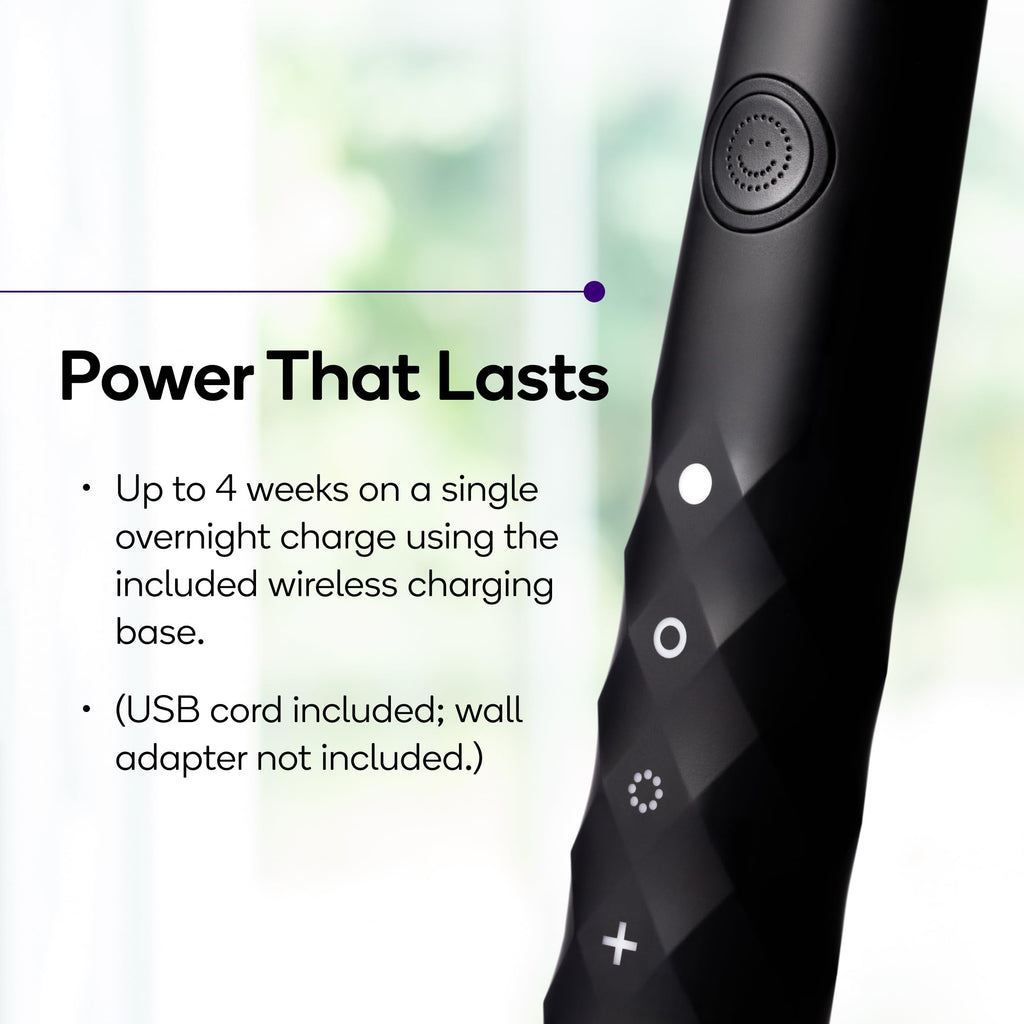 Burst Original Sonic Electric Toothbrush for Adults (Black) | Rechargeable Electric Sonic Toothbrush | Soft Bristle Deep Clean Stain & Plaque Removal | 3 Modes: Teeth Whitening, Sensitive & Massage