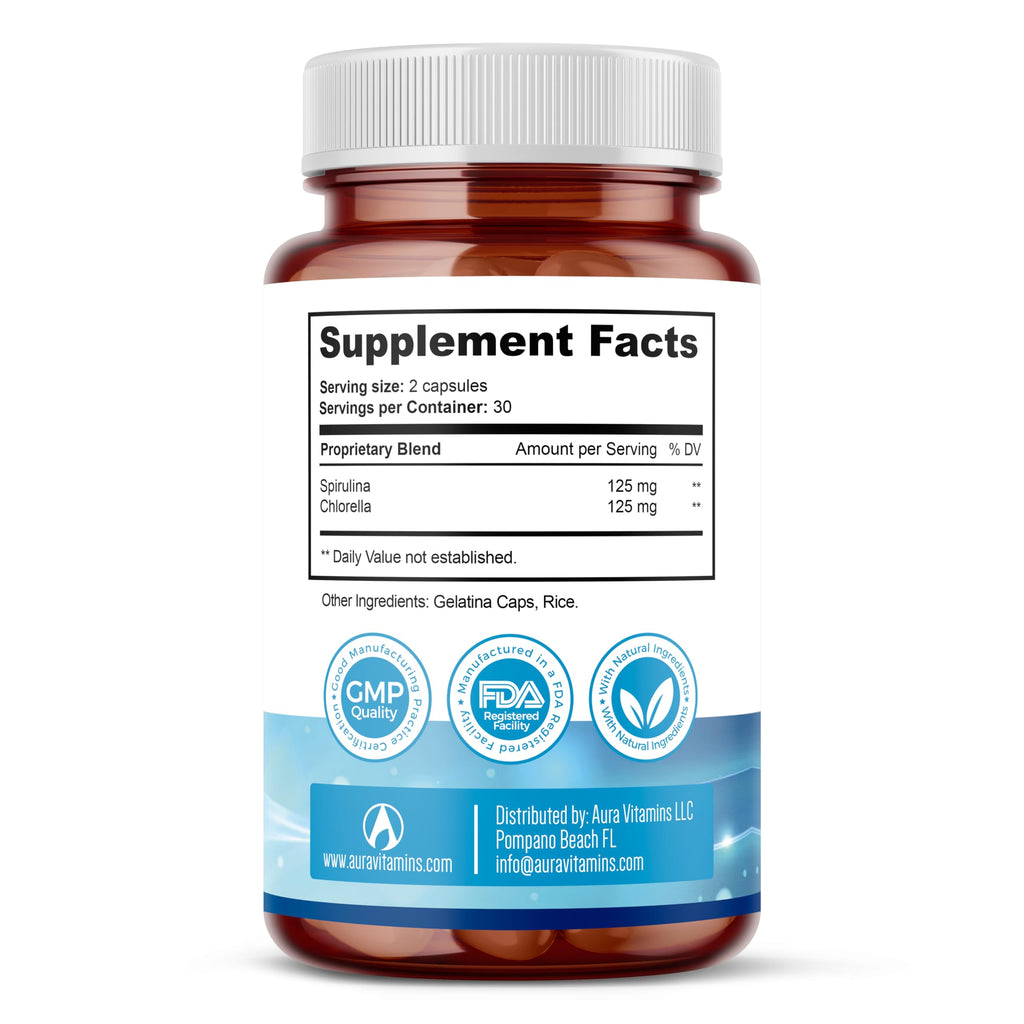 Stem Cell Supplements 500mg (180 Cap) Natural Anti-Aging & Longevity Support with Spirulina & Chlorella, Boost Cellular Renewal, Restore Youthful Energy, Reduce Joint Soreness – Celulas Madre