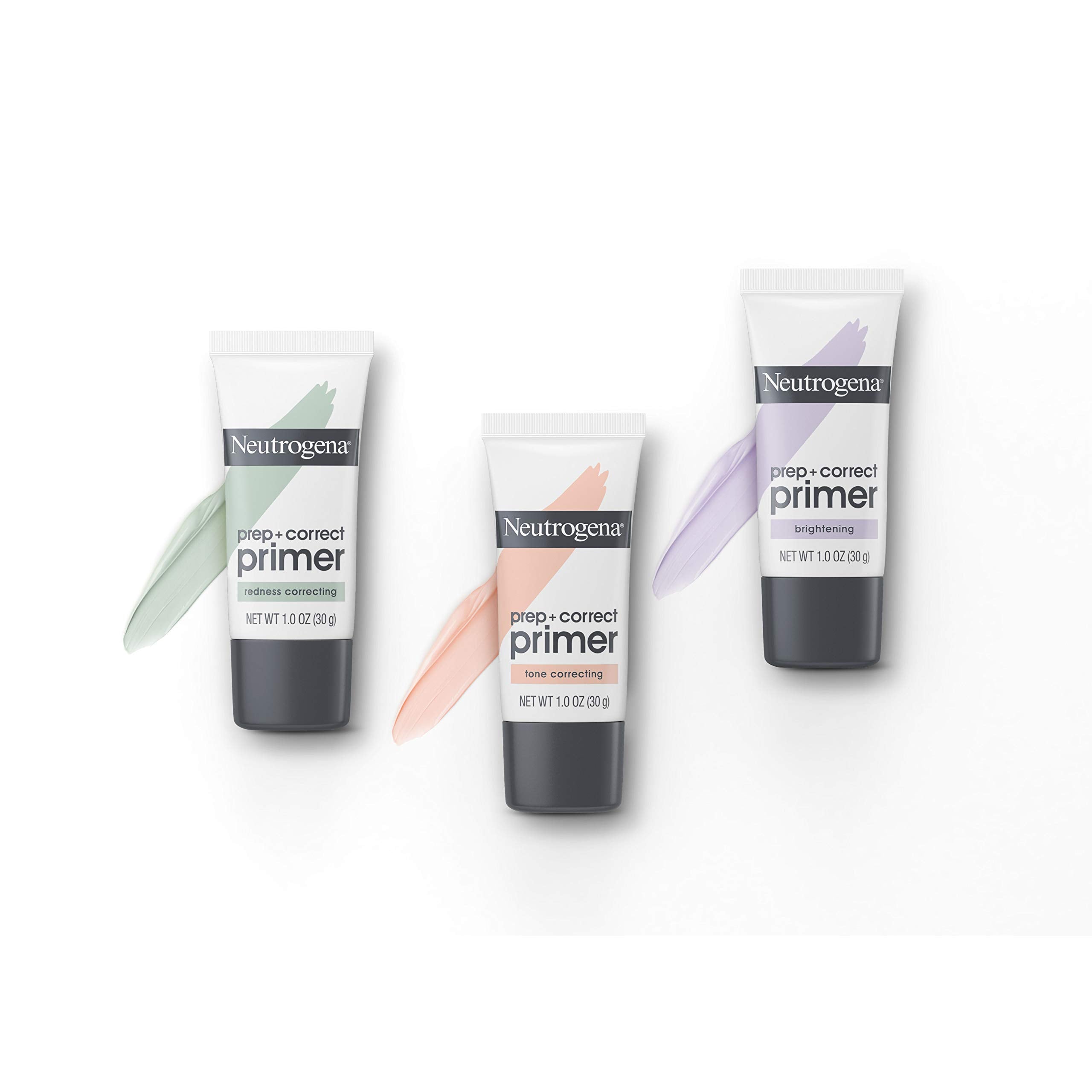 Neutrogena Prep + Correct Primer for Redness Correcting, Green-Toned Matte Makeup Primer with Seaweed Extract to Help Reduce Redness & Even Skin Tone, 1.0 oz