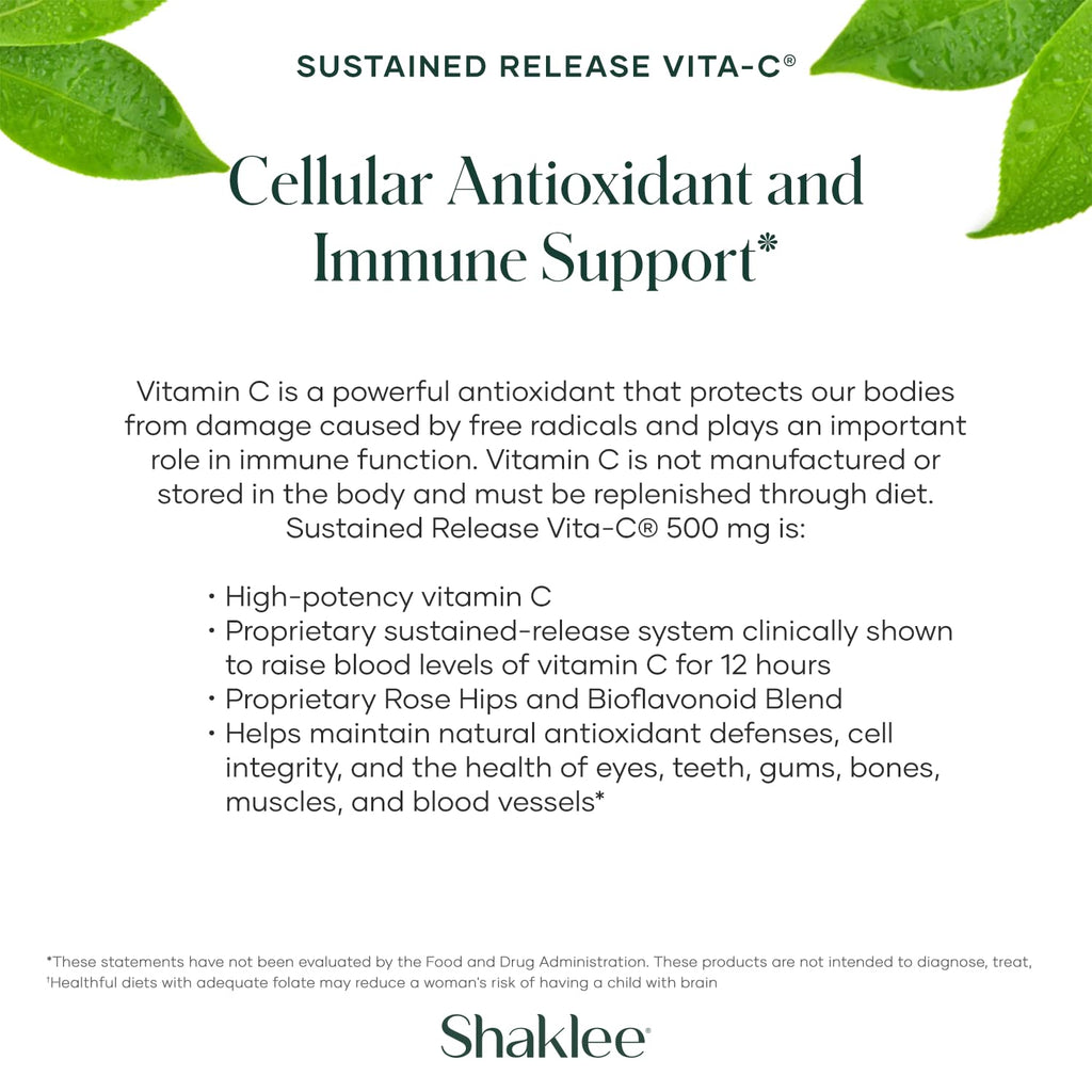 Shaklee - Sustained Release Vita-C® 500 mg - 180 Tablets