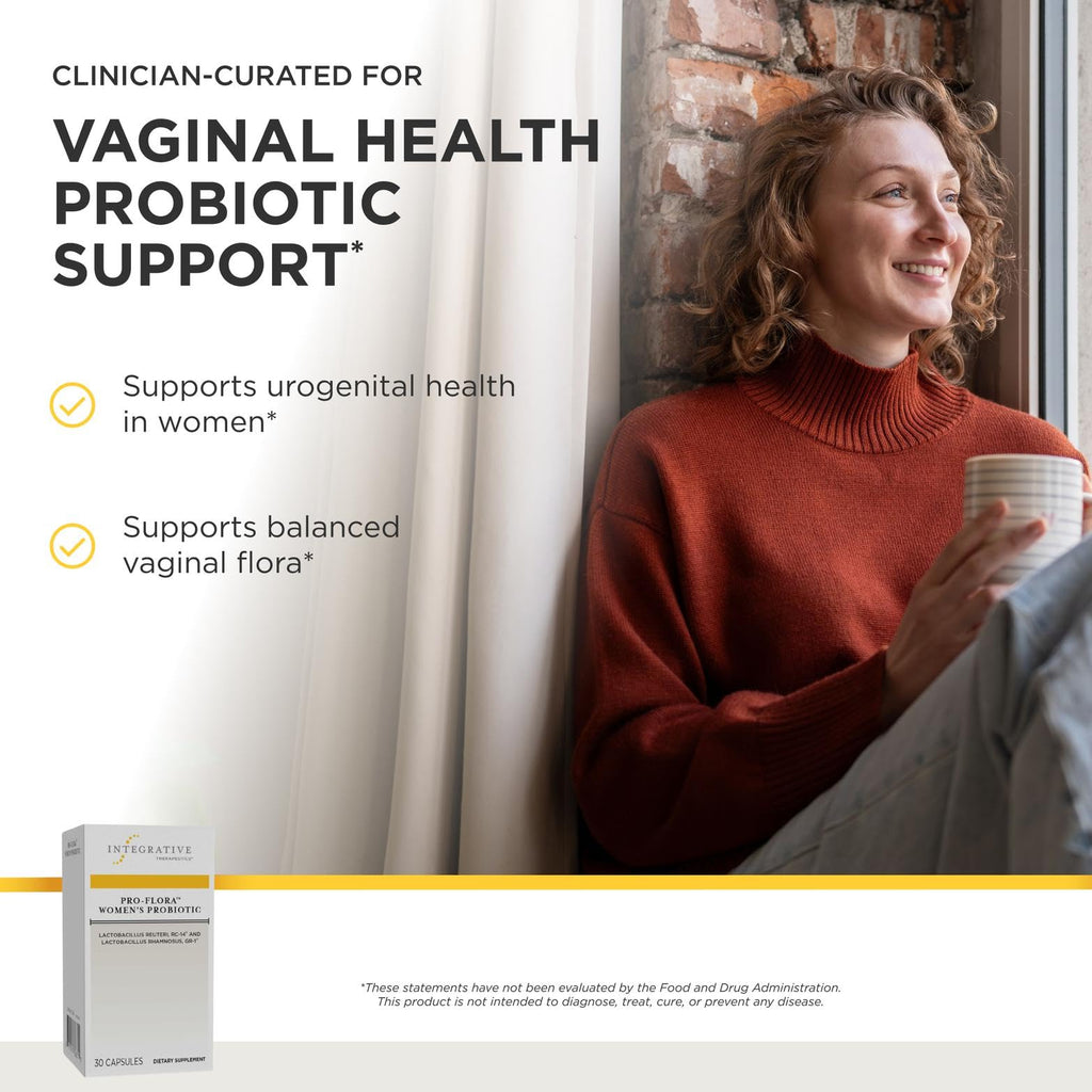 Integrative Therapeutics Pro-Flora Women’s Probiotic - Vaginal Health Probiotic*- Supports Urogenital Health in Women* - Convenient Daily Use - 30 Capsules (30 Capsules)