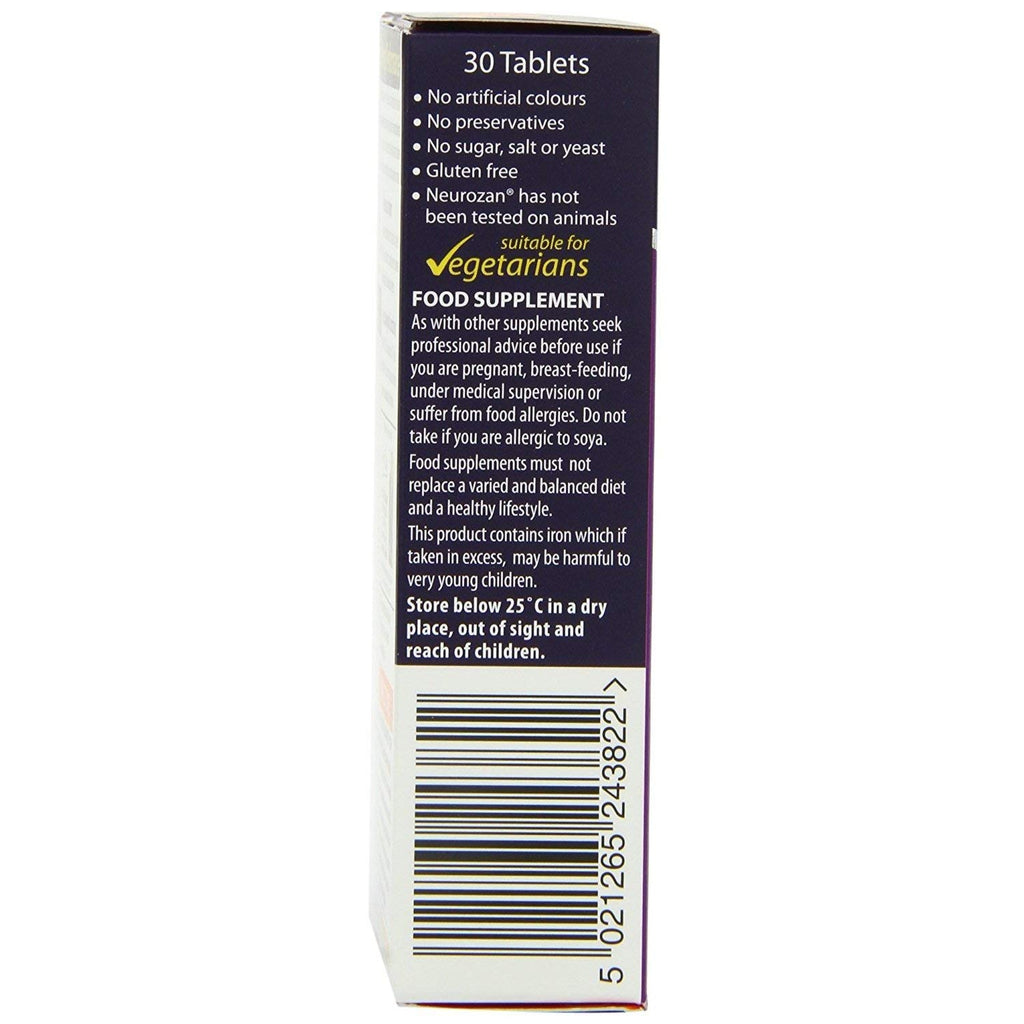 Vitabiotics Neurozan (30 Tablets) X 2 Twin Deal Pack 30Tabs