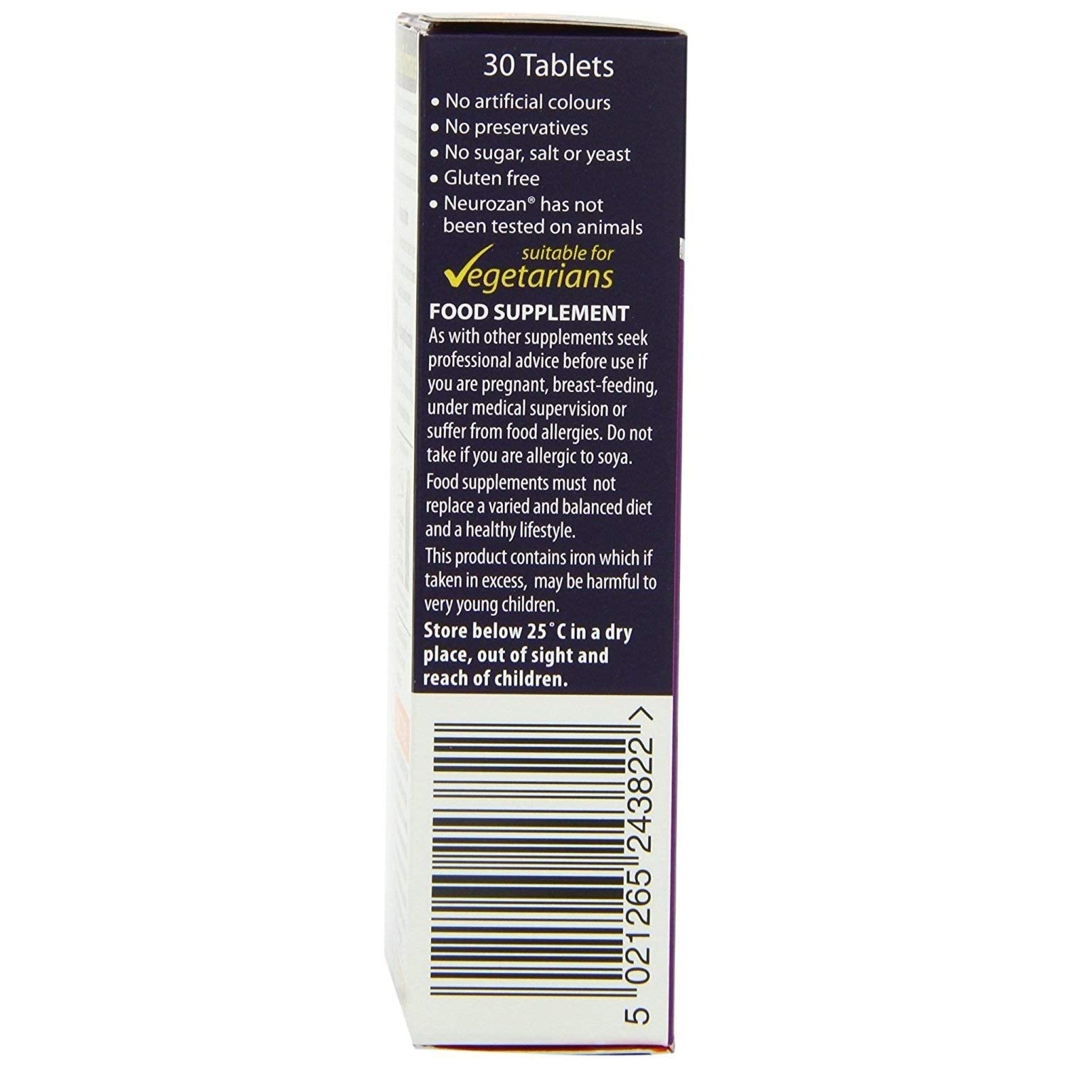 Vitabiotics Neurozan (30 Tablets) X 2 Twin Deal Pack 30Tabs