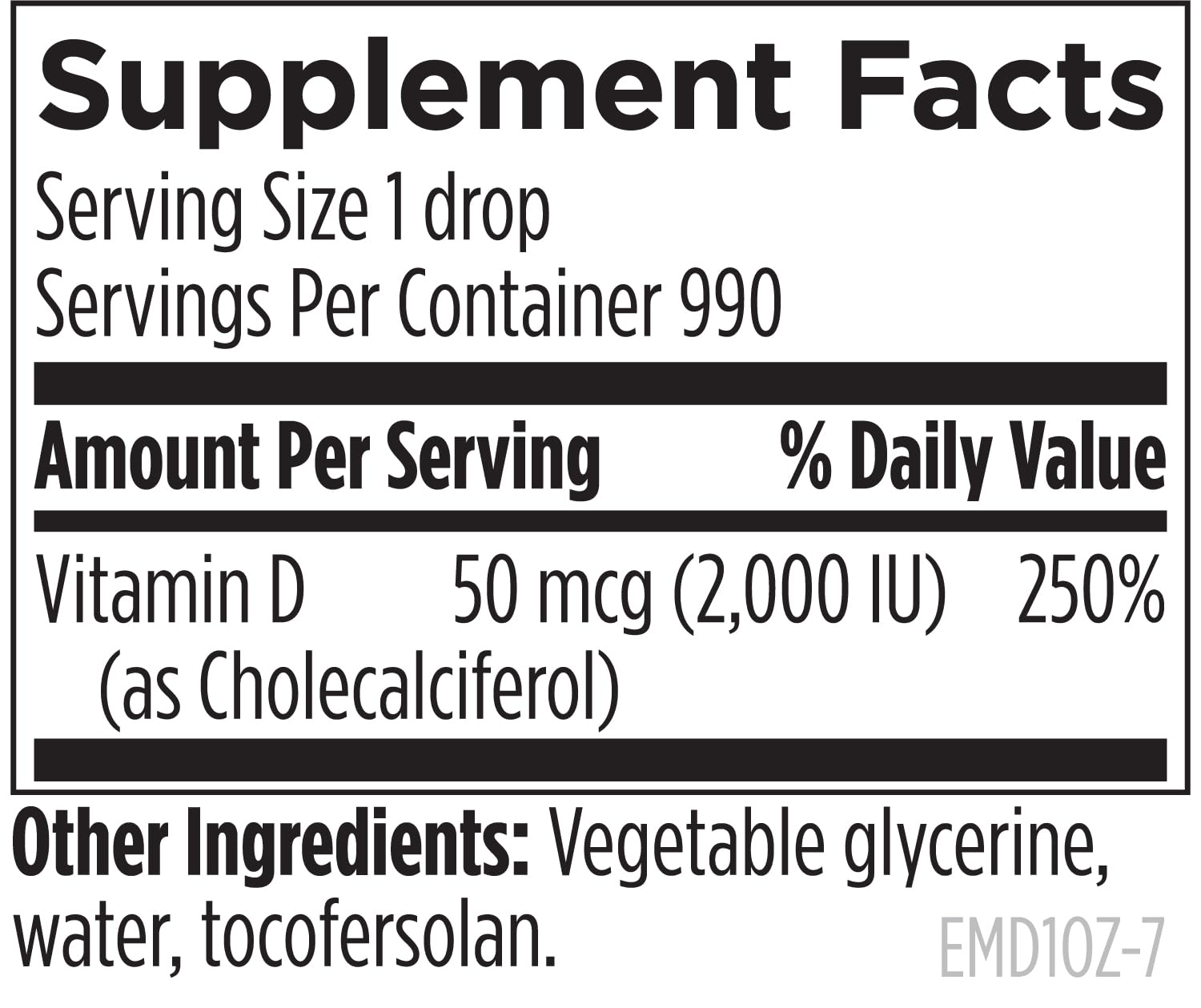 Designs for Health Hi-Po Emulsi Vitamin D Drops - Liquid Vitamin D 2000 IU, Highly Concentrated Vitamin D3 - Bone Health + Immune Support Supplement - 2000 IU Per Drop (1000 Servings / 1 Ounce)