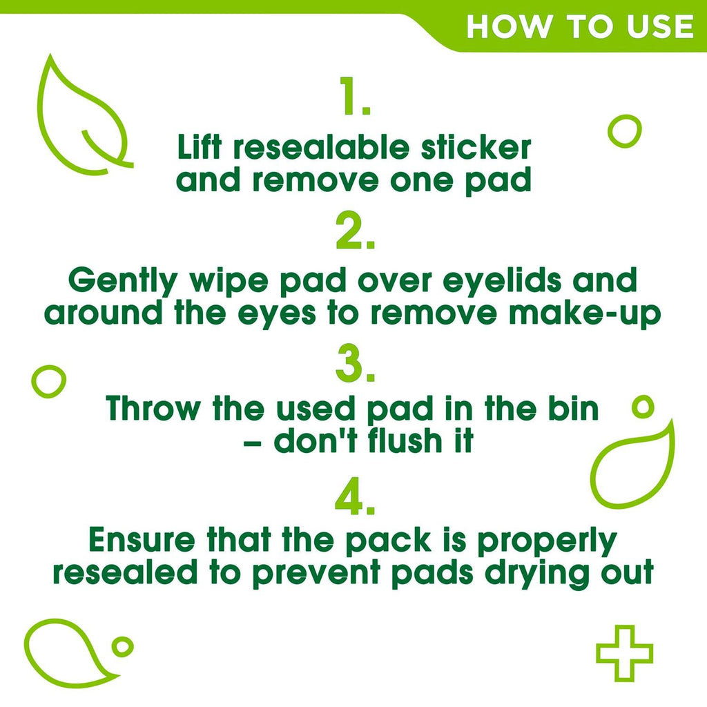 Simple 2 Packs =60 Pads Of Kind To Eyes Eye Make-Up Remover Pads