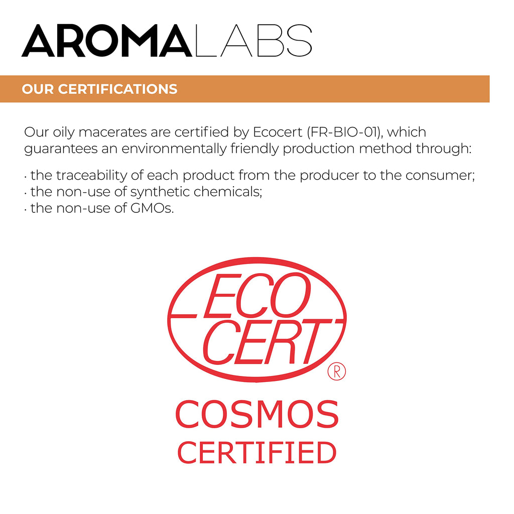 ORGANIC - MEADOWSWEET Infused Oil - 50mL - 100% Pure, Natural and Cosmos Certified - AROMA LABS (French Brand)