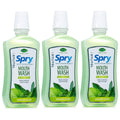 Spry Natural Xylitol Mouthwash Fluoride Free with Enamel Support, Alcohol-Free, Gentle, Non-GMO, Herbal Mint - 16 fl oz (Pack of 3)