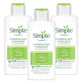 3 x 125mL | Simple Kind To Skin Hydrating Light Moisturiser 125ml | 12 Hrs Moisturisation | For All Skin Types | 3 Pack