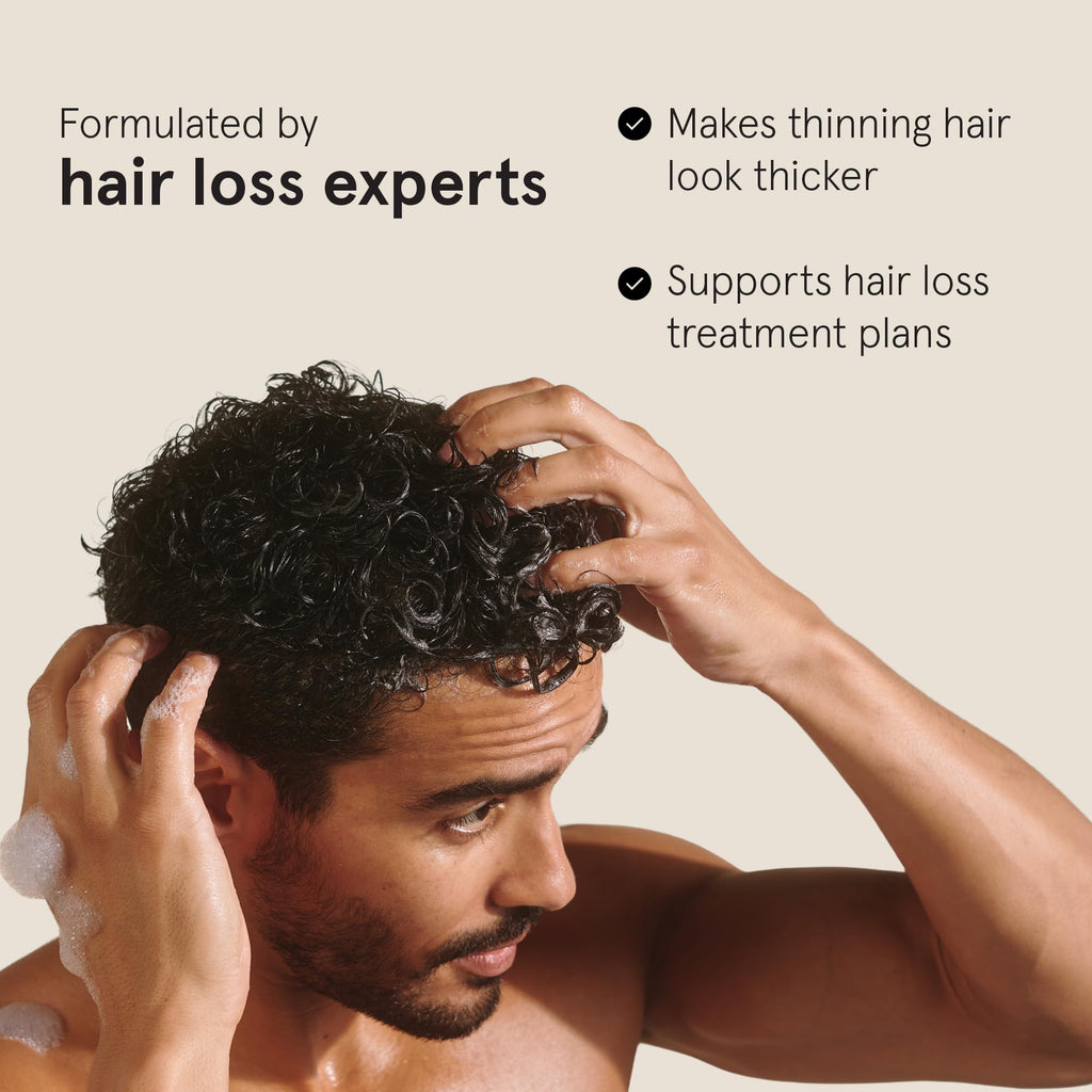 Keeps Thickening Shampoo & Conditioner for Men - Anti-Thinning Hair Care Duo with Biotin, Caffeine & Saw Palmetto - Color-Safe Men's Volumizing Shampoo & Conditioner - DHT-Blocker - 8 Oz Each