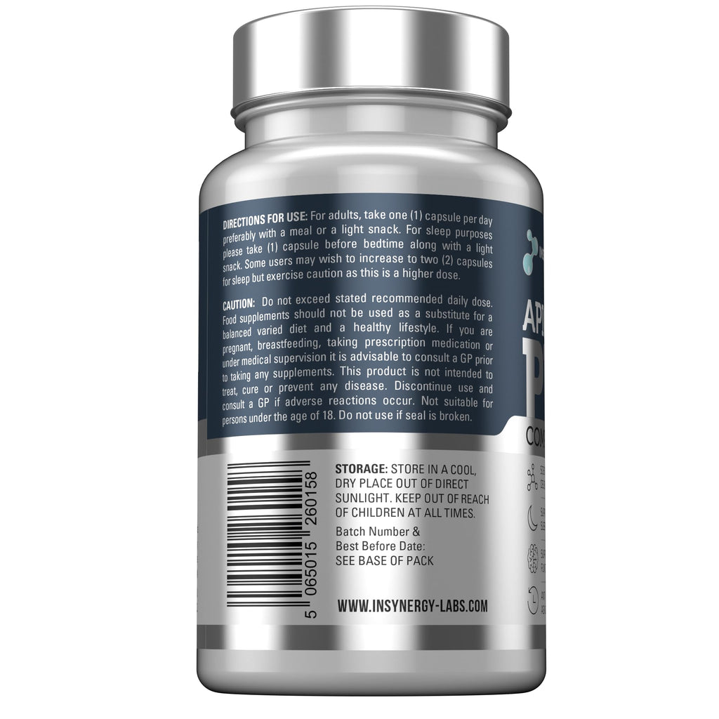 Apigenin 3 Month Supply (98% Purity) Superior Chamomile Apigenin 90 Vegan Caps, Sleep Supplement, Relaxation Support, NAD+ Booster, Sleep Aid Relaxation & Mood