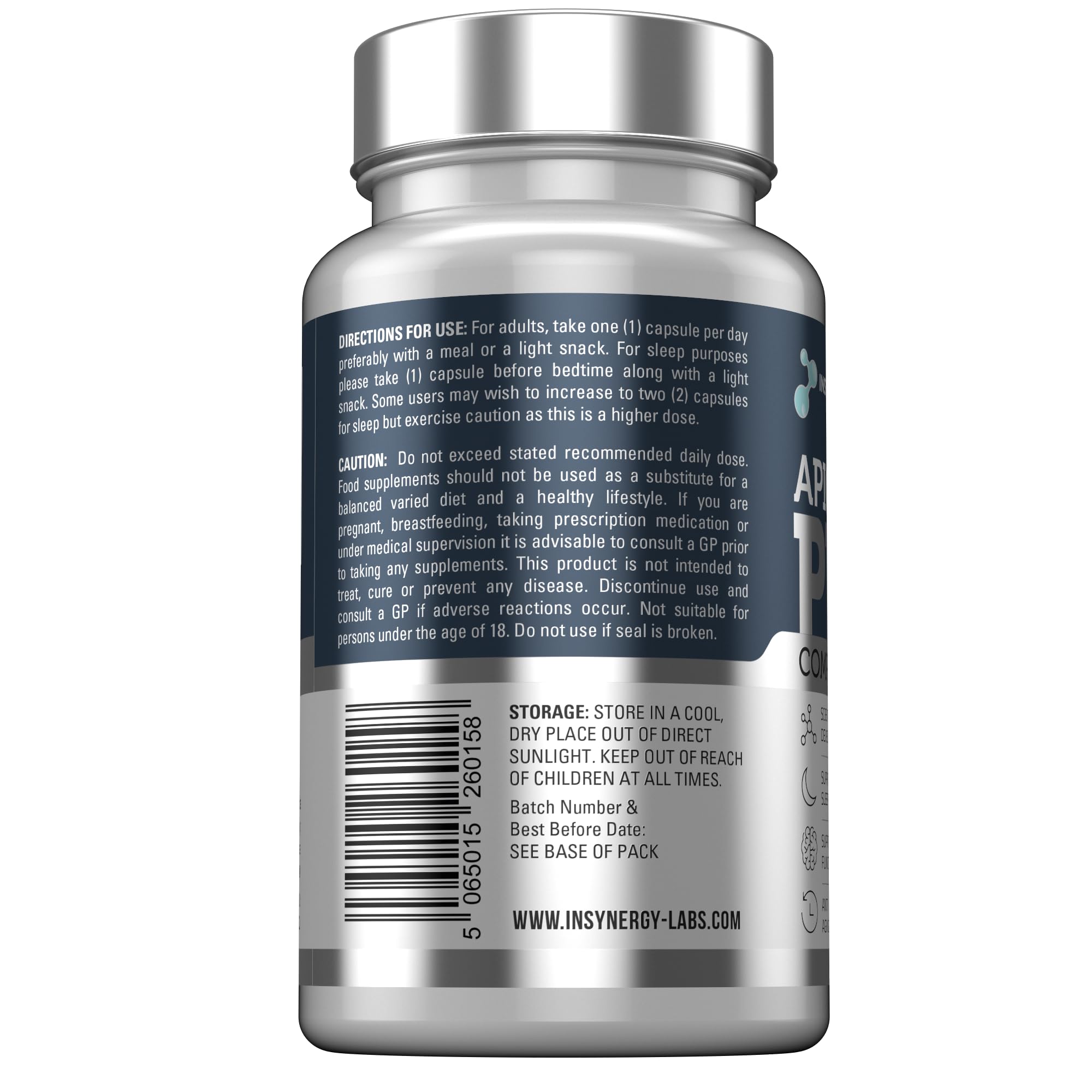 Apigenin 3 Month Supply (98% Purity) Superior Chamomile Apigenin 90 Vegan Caps, Sleep Supplement, Relaxation Support, NAD+ Booster, Sleep Aid Relaxation & Mood