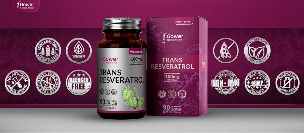 GH Resverstrol | 90 High Strength Resveratrol Supplements - 100mg Trans Resveratrol per Serving | Japanese Knotweed Antioxidant Supplement | Non-GMO & Allergen Free | Made in the UK