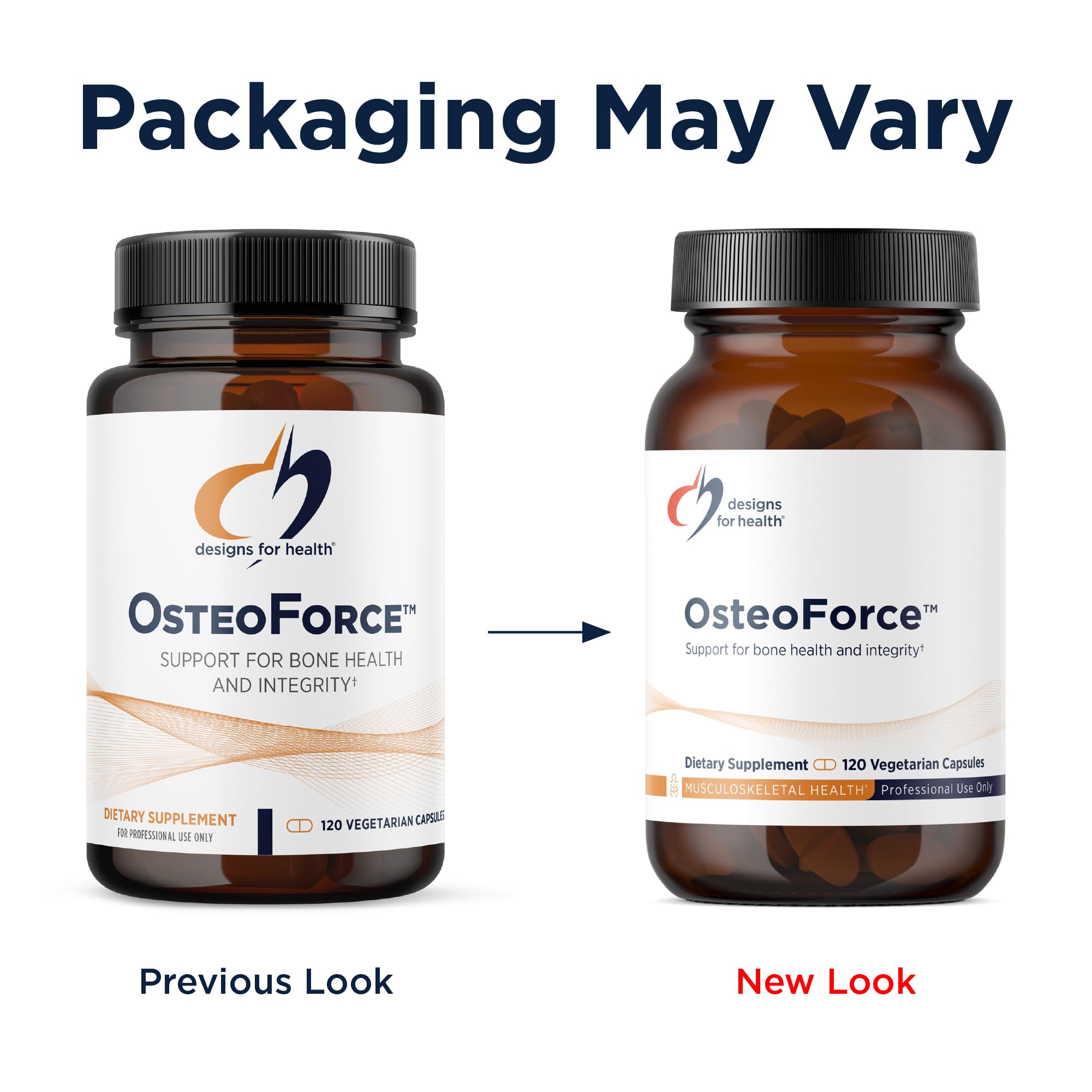 Designs for Health OsteoForce - Premium Bone Support Supplement - Highly Absorbable Nutrients Calcium Malate, Magnesium, Zinc Bisglycinate Chelate, Vitamins D + K - Non-GMO, Soy Free (120 Capsules)