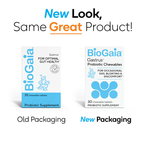 BioGaia Gastrus Gut Health Probiotic | Eases Abdominal Discomfort, Gas & Bloating | Promotes Regularity & a Healthy Gut | Contributes to a Balanced Microbiome | Backed by 30 Years of Research | 2-Pack
