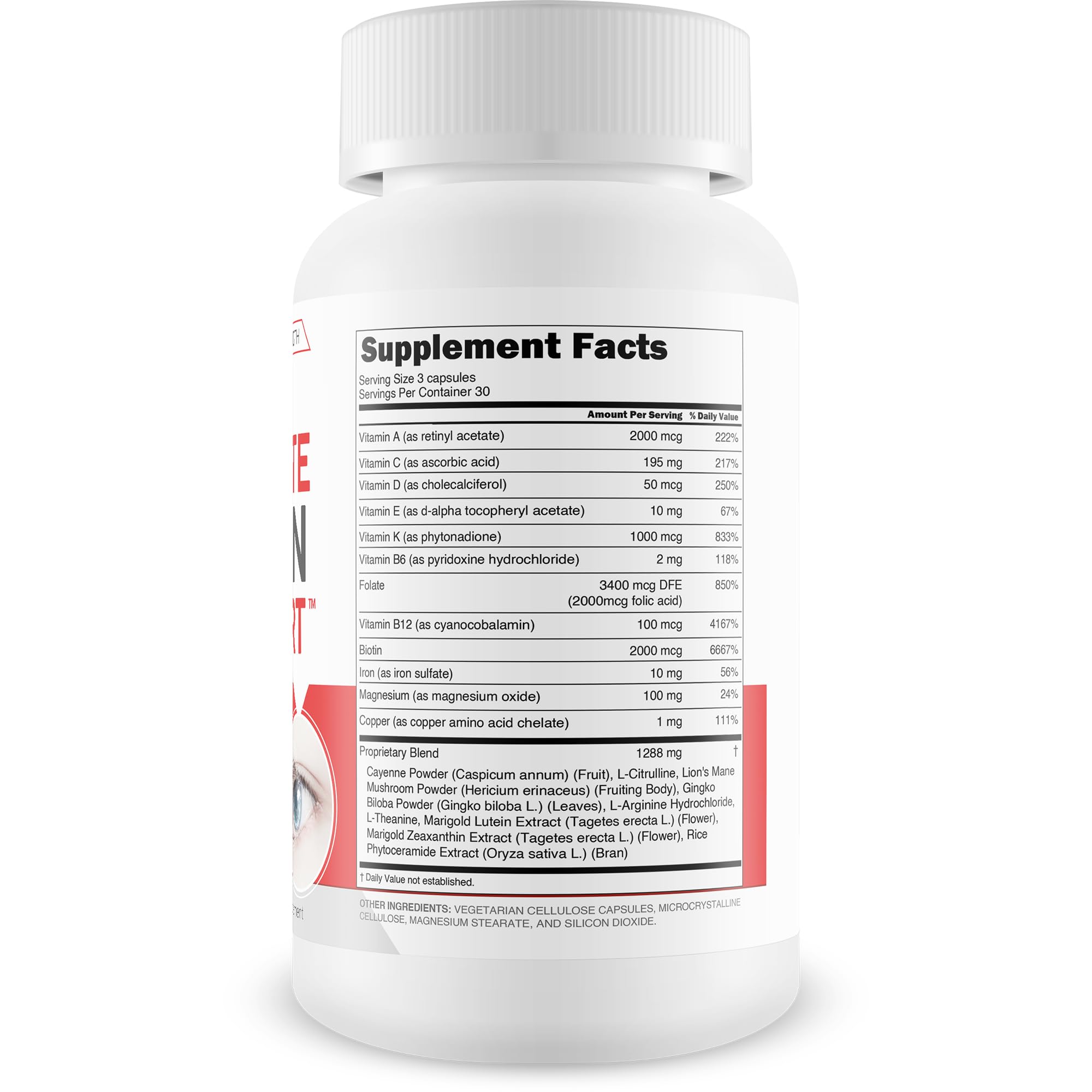 Ultimate Vision Support - Our Best Improved Formula Eyesight Supplement - Vitamin A Lutein and Zeaxanthin Supplements - Eye Vision Focus Supplement for Eyes Vitamins for Clear Vision Pills