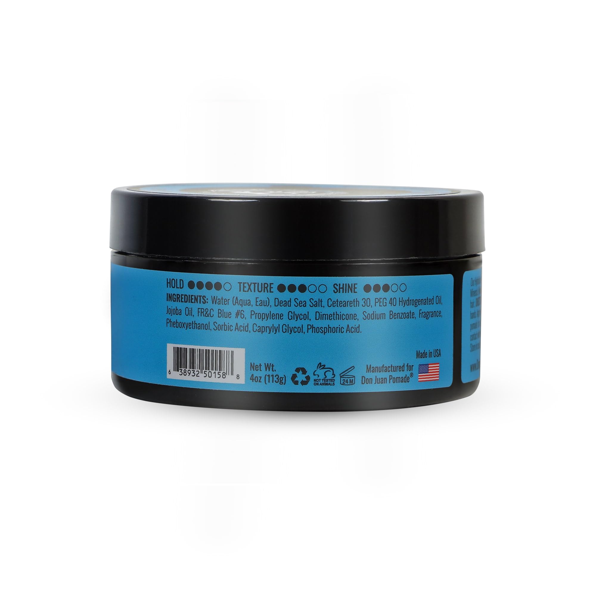 Don Juan Hybrido Pomade 4 Ounce Pack Of 3 | Water Based | Strong Hold | High Shine | Natural Plant Extracts and Ocean Minerals | Summer Sea Breeze Scent