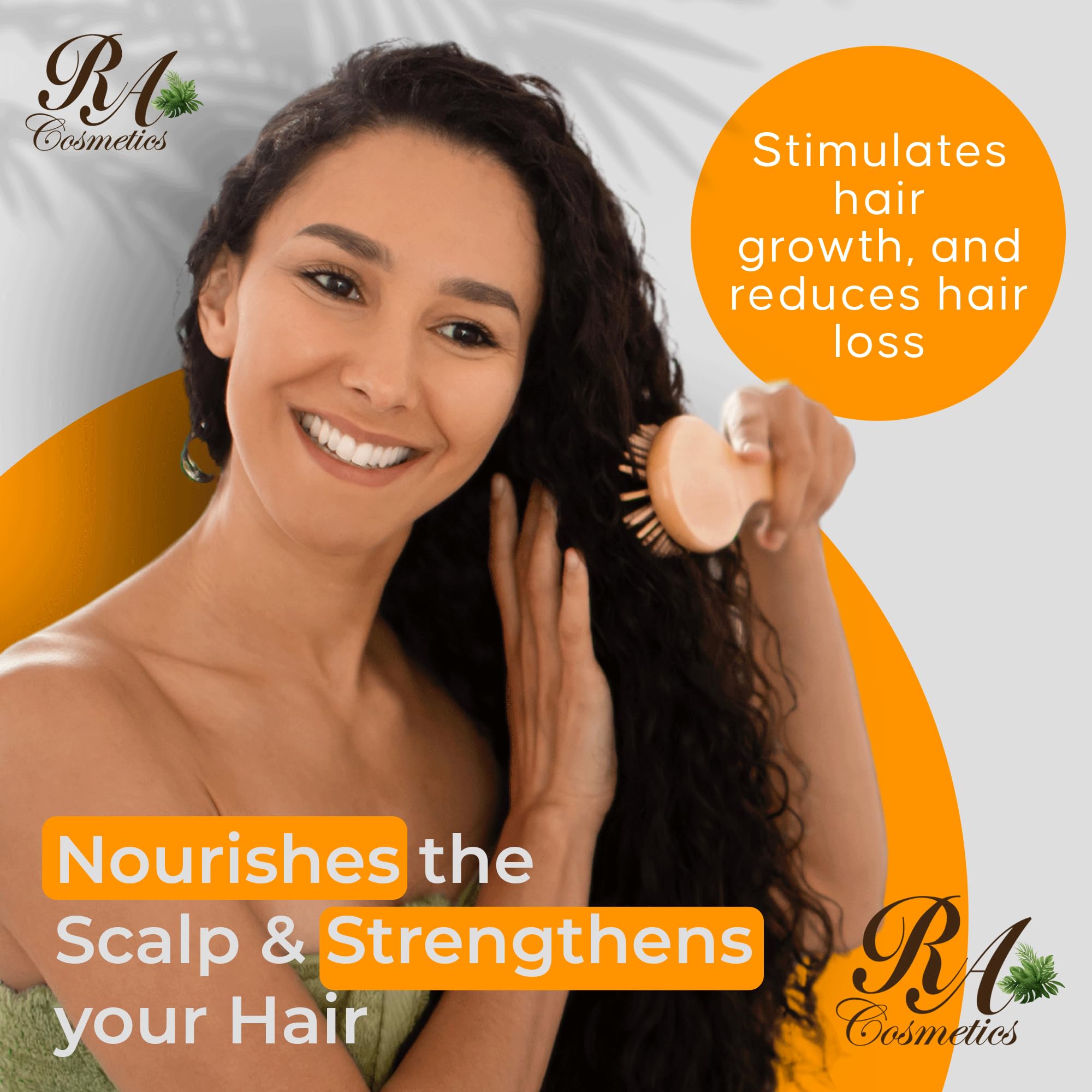 RA COSMETICS 100% Natural Unrefined Batana Hair Oil for Healthy Hair, 16 oz | Dr Sebi Batana Oil Hair Moisturizer for Damaged Hair Repair| Strengthening and Nourishing Hair Conditioner