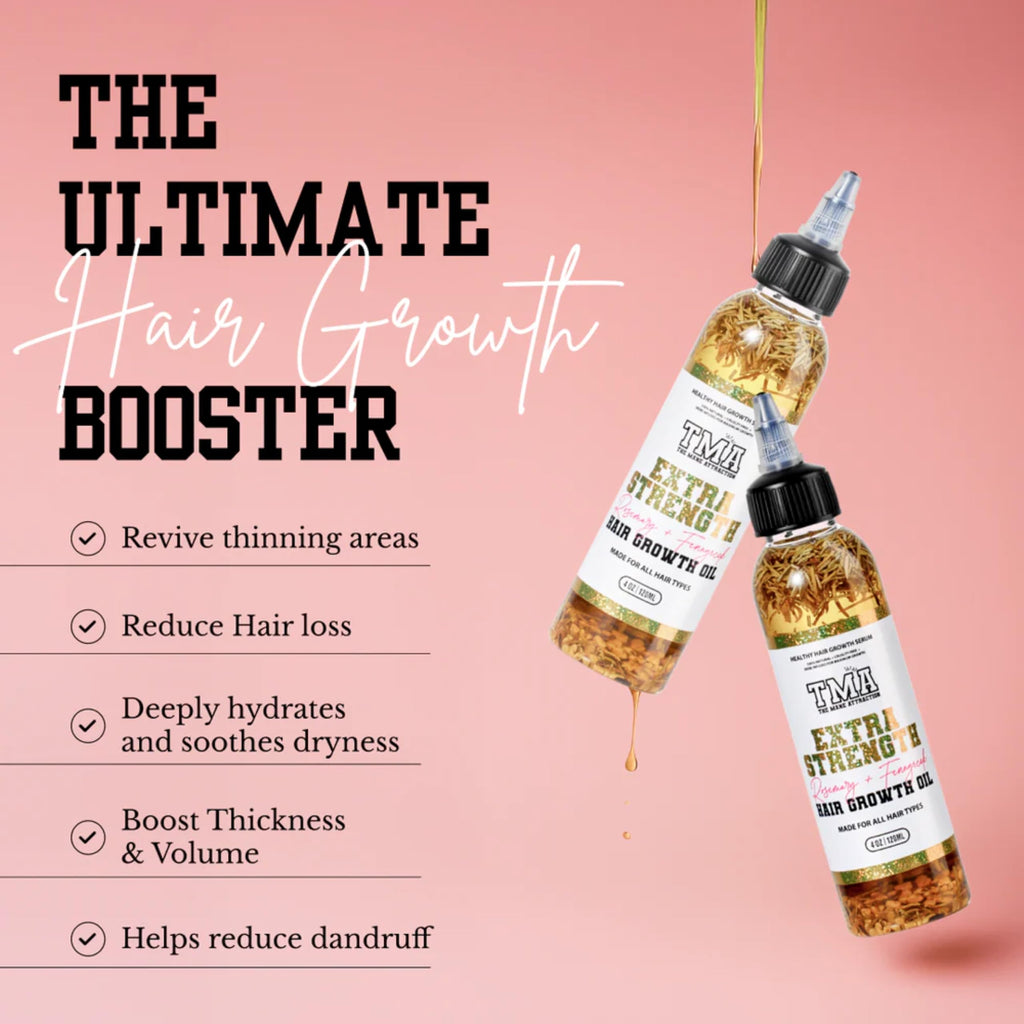 The Mane Attraction Extra-Strength Herbal Hair Growth Oil, 4 Fl Oz