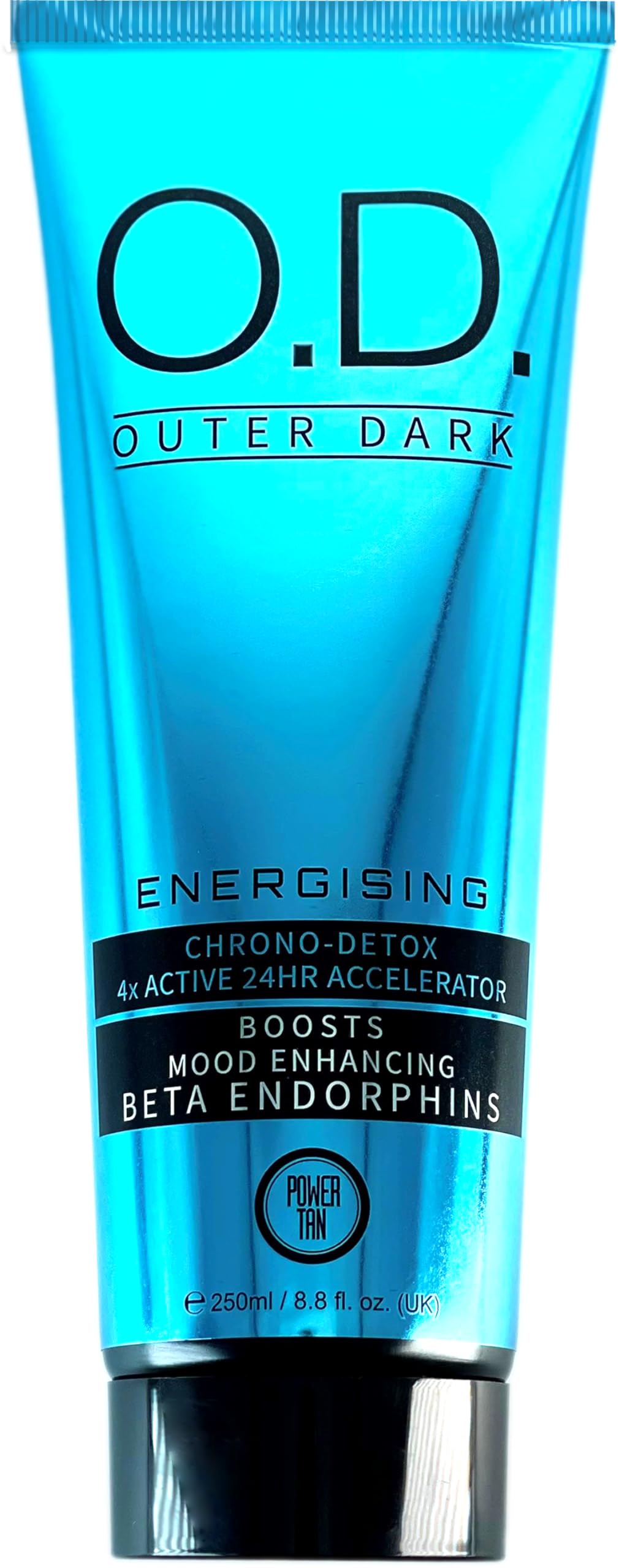 Power Tan Outer Dark Mood Enhancing Sunbed Tanning Accelerator Cream – Fast Darkening Tan Lotion & Accelerator for Sunbed, Mood Booster, Skin Luminosity, Deep Colour, 24HR Tan Retention| 250 ml