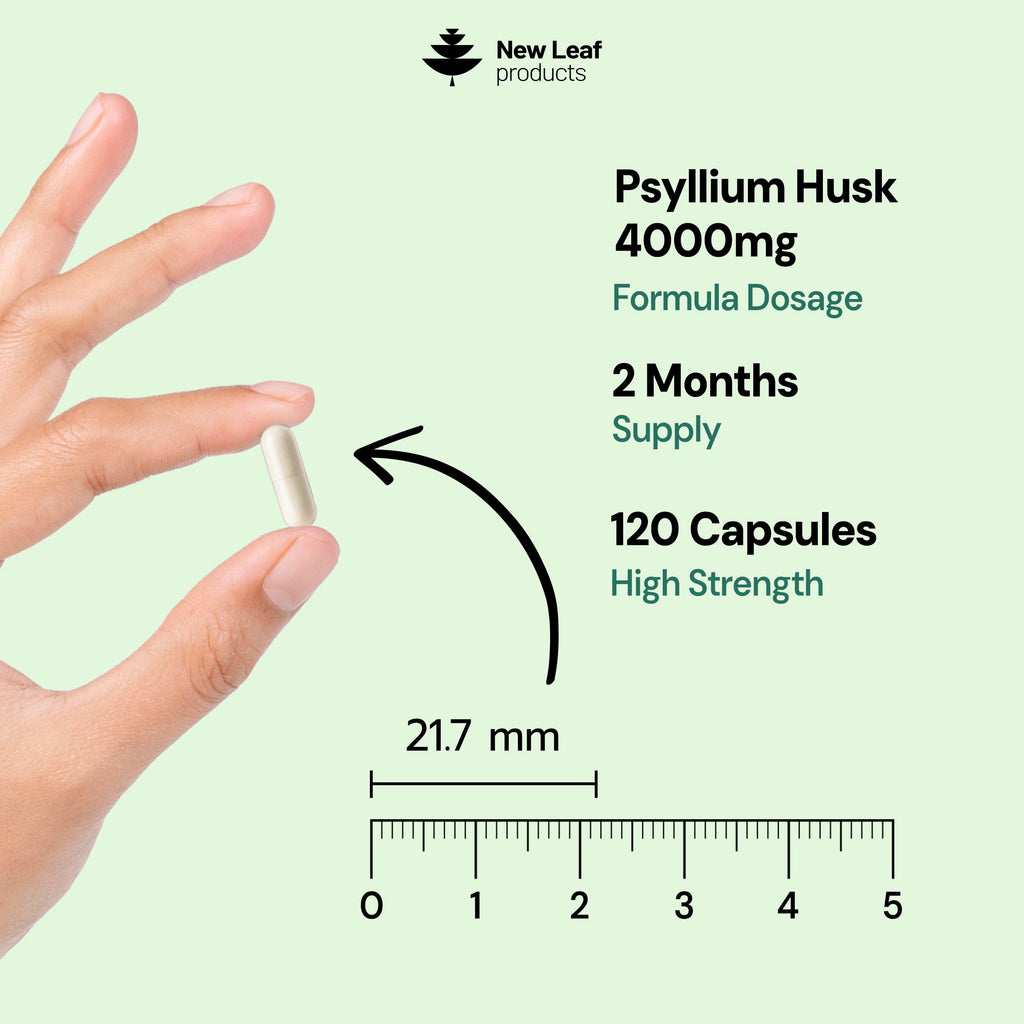 Psyllium Husk Capsules Enriched With Probiotics Fibre Supplement High Absorbency Strength Contributes Towards Gut And Digestive Health from Plantago Ovata Seeds, Ispaghula Husk, Gluten-Free Made in UK