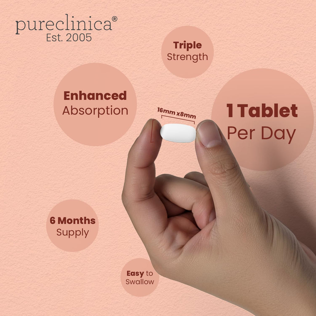 Triple Strength Hyaluronic Acid 300mg x 180 tablets (6 months supply). 300% stronger