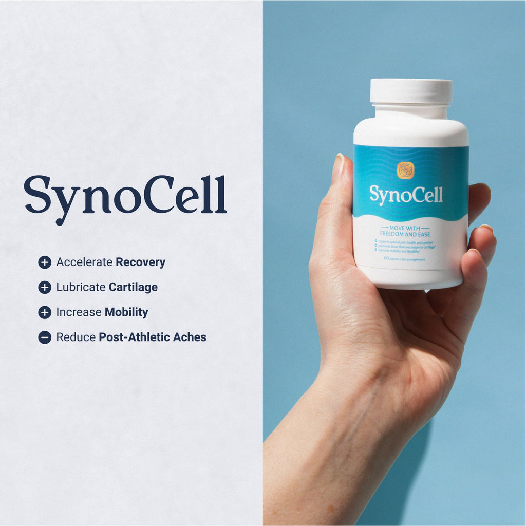 Synocell Glucosamine Chondroitin Complex Back, Neck, and Joint Support Supplement with Boswellia, Quercetin, & MSM - Renew Your Joints from the Inside Out - Move with Freedom and Ease