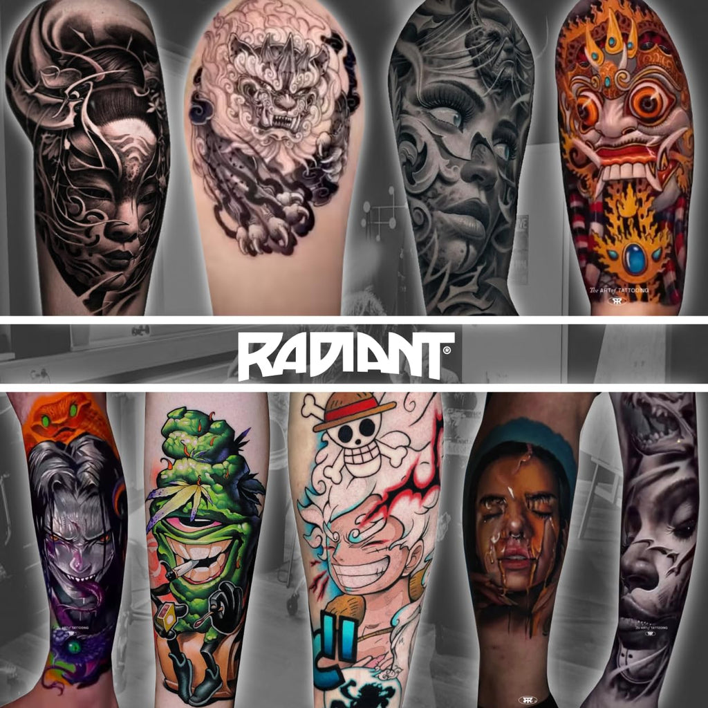 Radiant Colors Floral Tattoo Ink Set 1/2oz Bottles Kit Pigment Made in USA