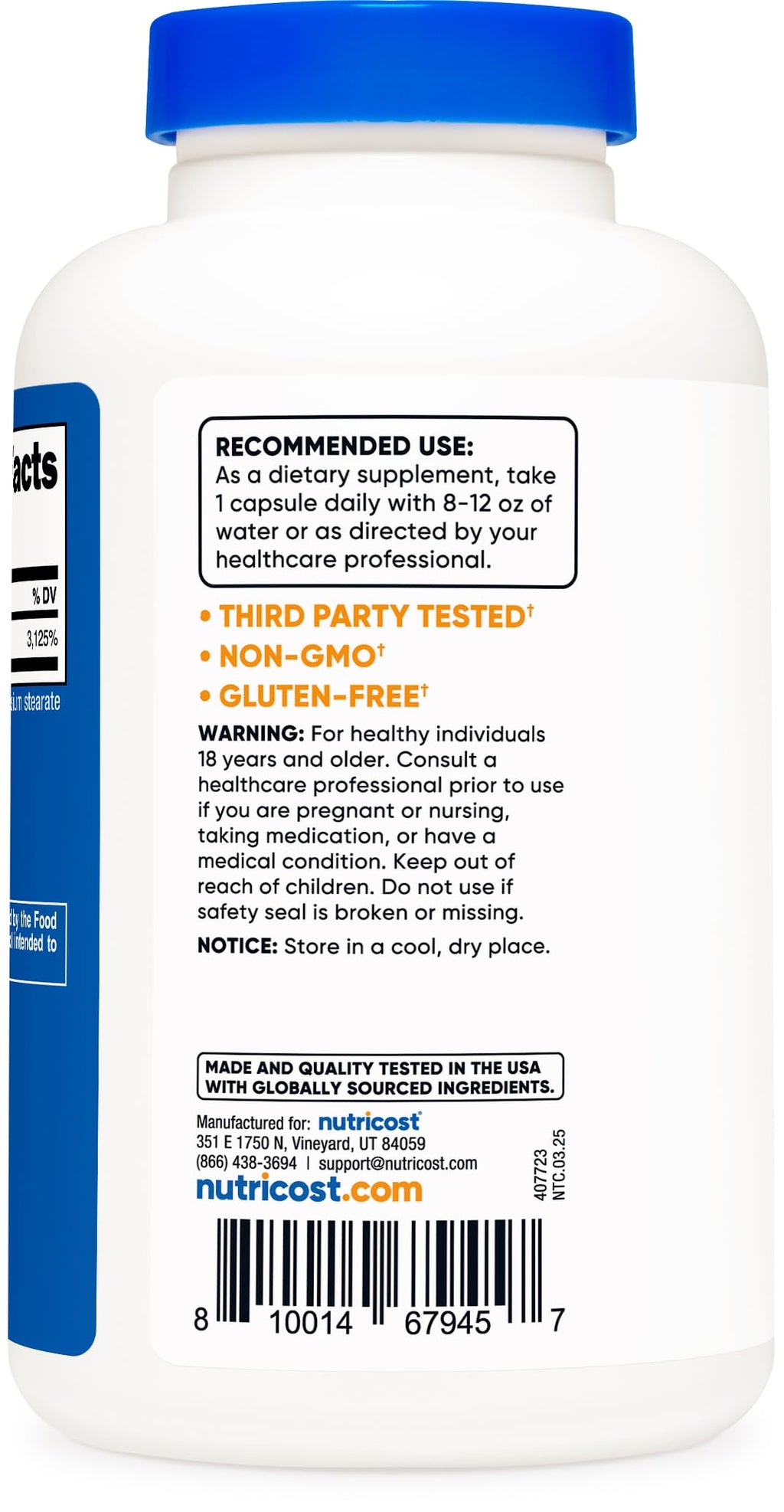 Nutricost Niacinamide (Vitamin B3) 500mg, 240 Capsules (2 Bottles)
