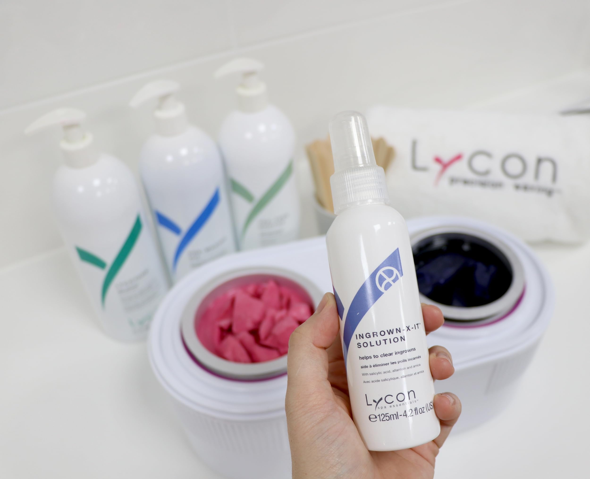 Lycon Ingrown-X-It Solution, Ingrown Hair Serum Spray Gently Soothes After Waxing, Shaving, and More, 4.2 oz