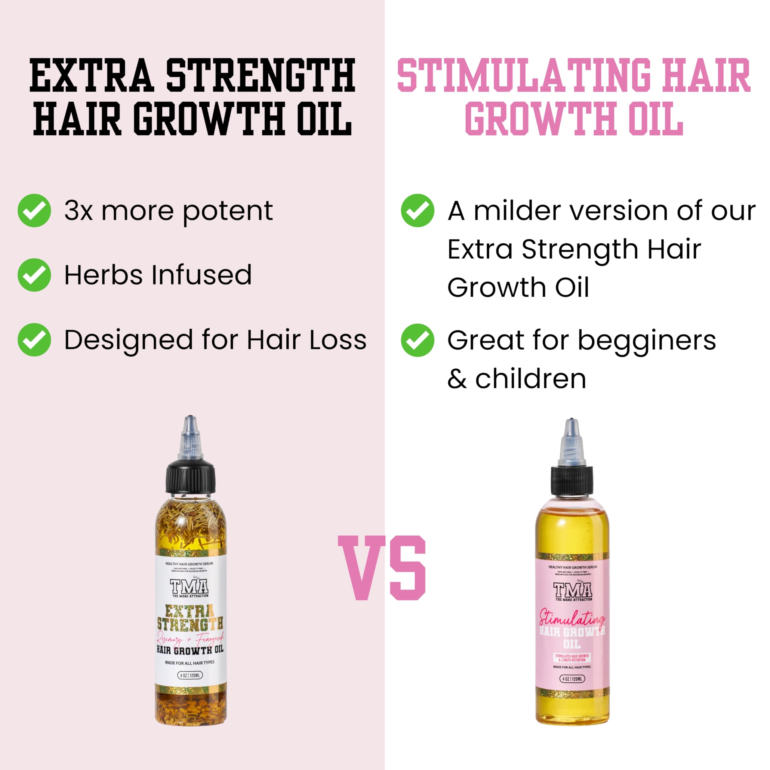 The Mane Attraction Extra-Strength Herbal Hair Growth Oil, 4 Fl Oz