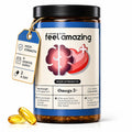 Feel Amazing Omega 3 Fish Oil 2000mg – 240 Capsules – 660mg EPA & 440mg DHA per Daily Serving – Supports Normal Heart Functional - 4 Month Supply