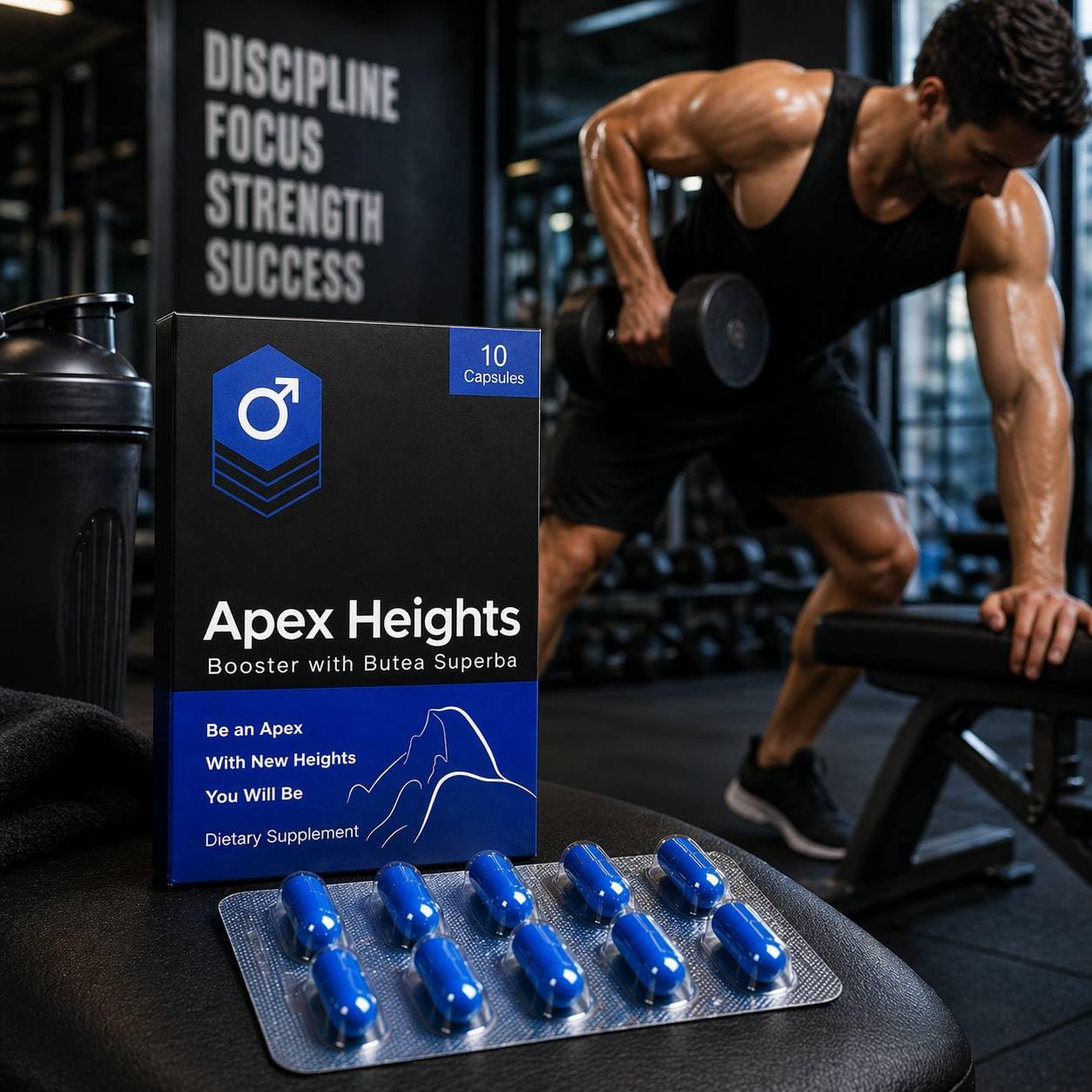 Apex Heights Butea Superba Extract Supplement | Wild-Harvested Thai Herb for Men's Wellness & Daily Energy Support | Traditional Botanical for Vitality Support | Lab-Tested |10 Capsules