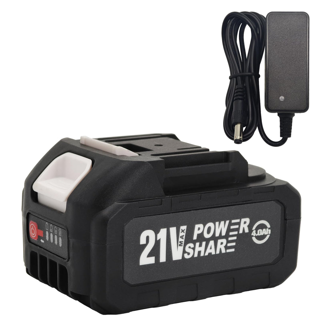 MIMYTH 21V Battery Replacement & Supplement Cordless Power Tools (Cordless Pressure Washer), 21 Volt Lithium Battery with Power Chargers, Cordless Tool Battery Packs
