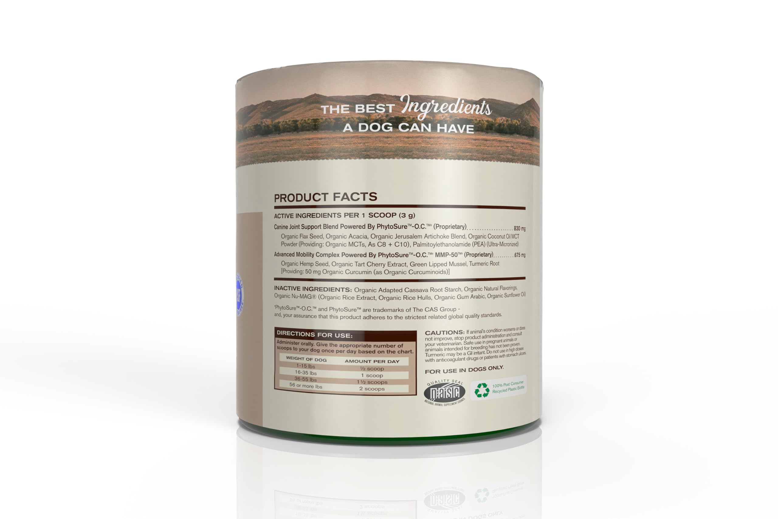 Badlands Ranch by Katherine Heigl- Super Mobility Canine Supplement Organic Ingredients Helps Maintain Healthy Cartilage, Optimal Joint Function (90 Grams, 30 Scoops)
