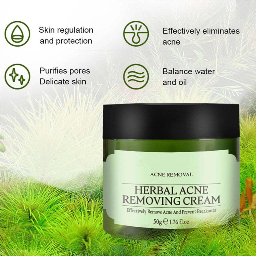 Herbal Acne Removing Cream,Professionally Remove Acne Marks,Gently Moisturize,Refreshing & Not Greasy,Improving Sensitive Skin Prone to Acne,Acne Scar Cream & Pimple Remover For All Skin Types