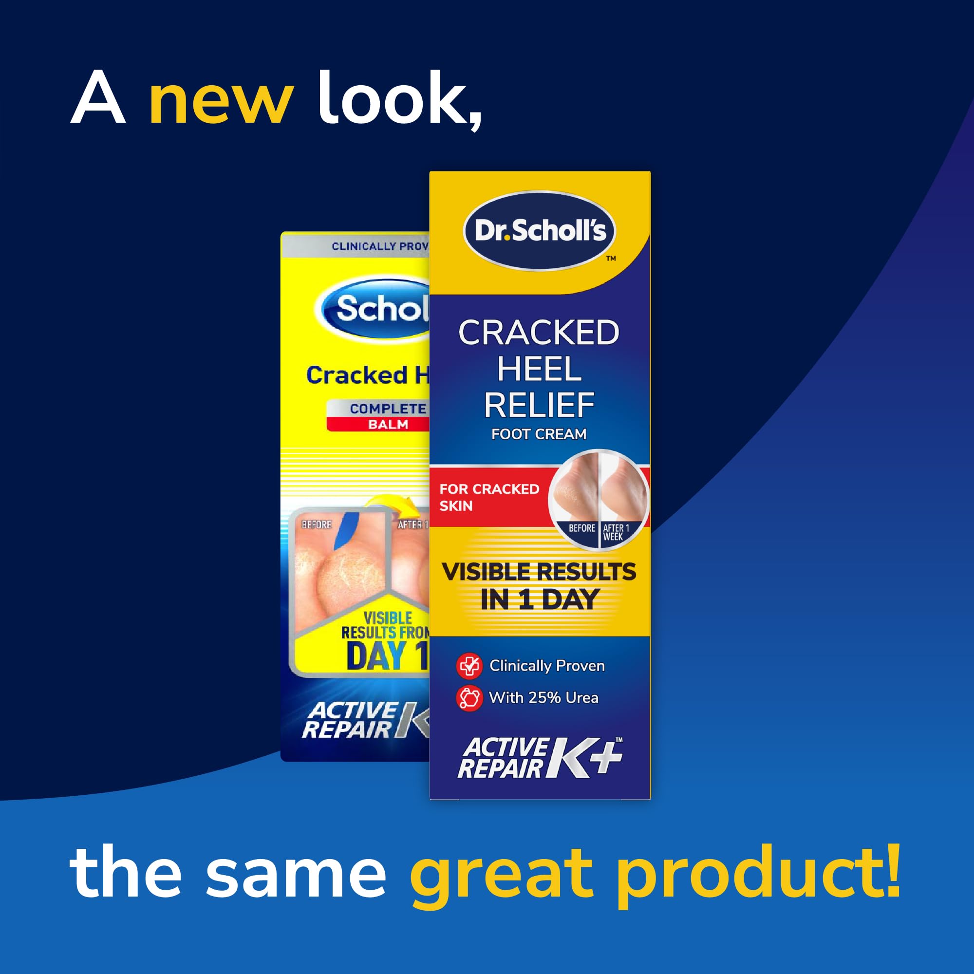 Dr. Scholl's Cracked Heel Complete Cream with Repair K+, 60ml - Moisturising Treatment Cream for Cracked Heels and Dry Skin with Keratin- 1 x 60 ml