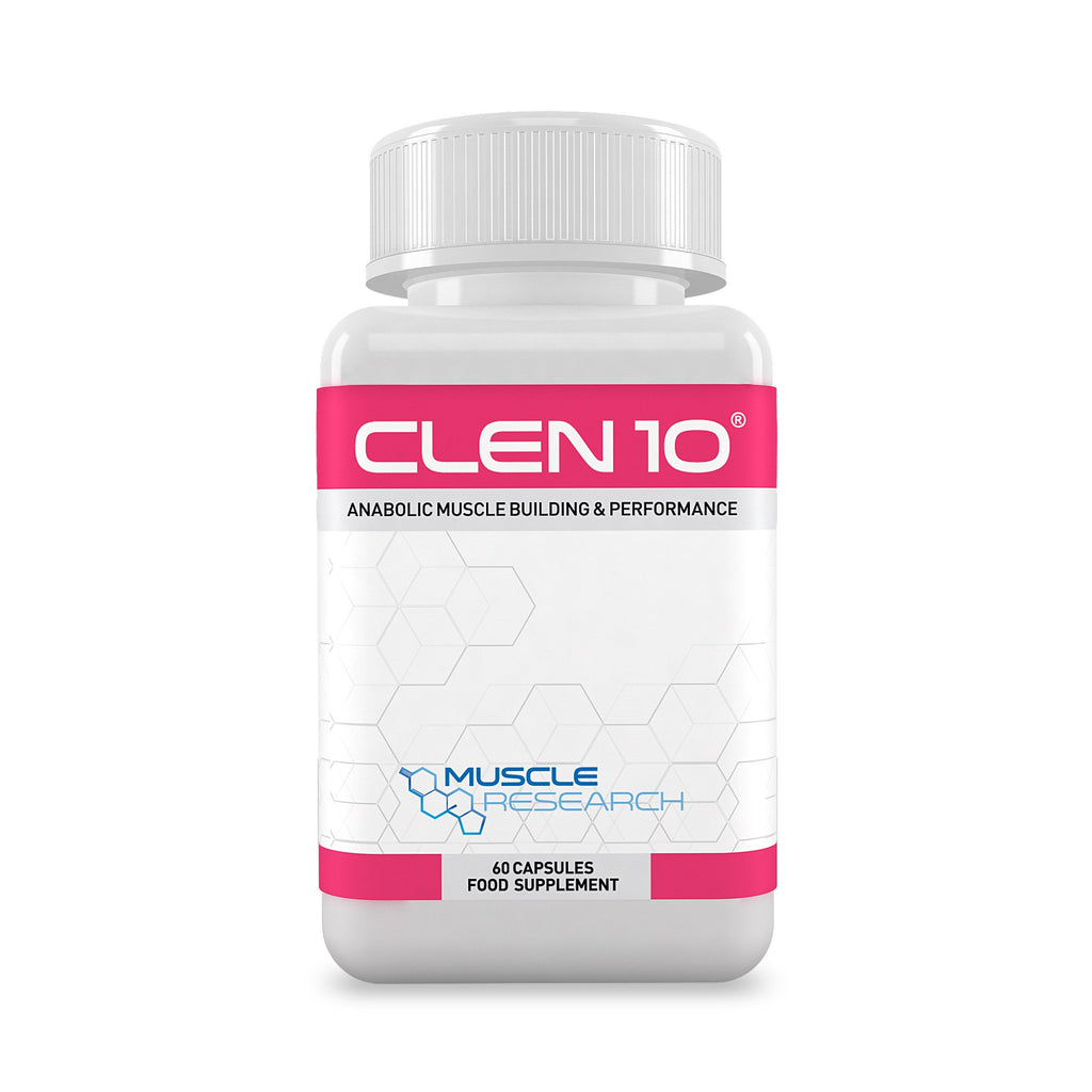 Muscle Research CLEN 10 - Legal Bodybuilding Supplement for Men & Women - 60 Vegetarian Capsules - UK Manufactured - 30 Days Supply
