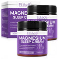 Magnesium Cream for Sleep - Enriched with Almond Oil, Lavender, and Vitamin E for Deep Relaxation - Natural Magnesium Lotion for Skin Nourishment and Quick Absorption - Lavender
