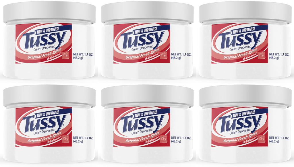 Tussy Deodorant Cream, 1.7 Ounce (Pack of 6)
