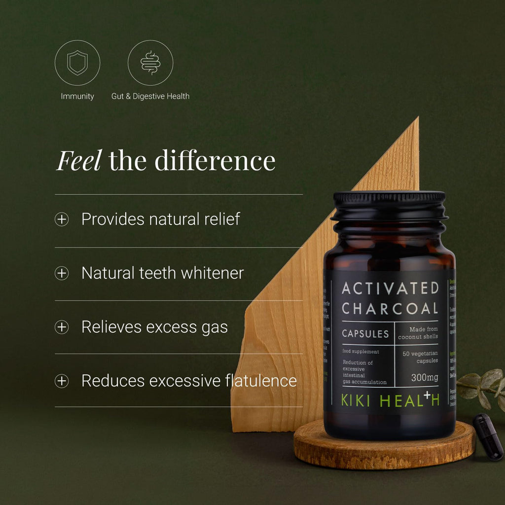 Activated Charcoal Capsules by KIKI Health
