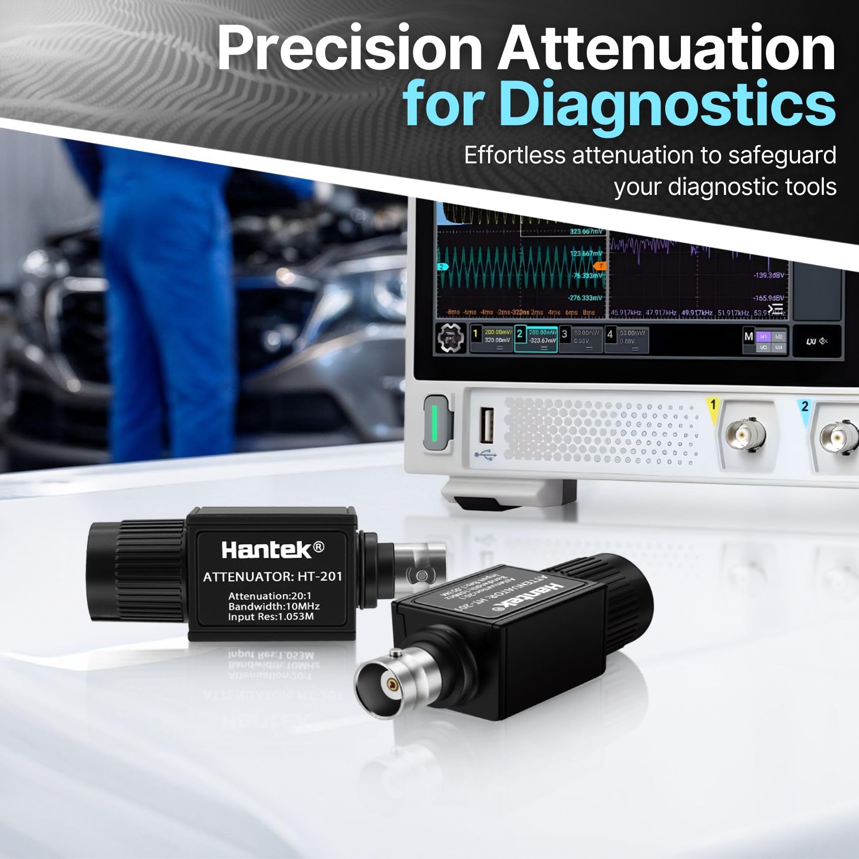 Hantek 20:1 Passive Attenuator For Pico Auto Scope Ignition WF UK, 300v Max (Original OEM Version) Injector and Primary Ignition Waveforms With Oscilloscope