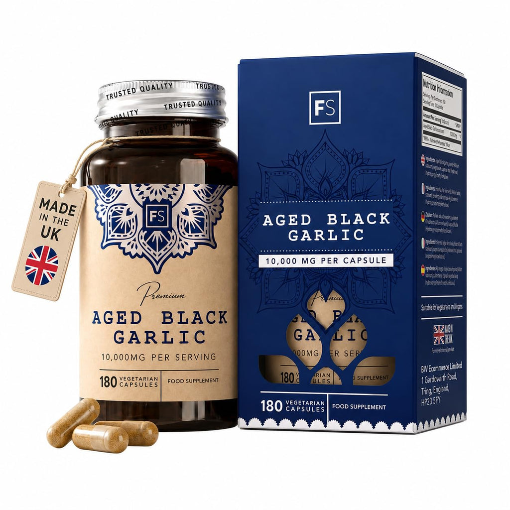 FS Aged Black Garlic Extract, 180 Capsules, 10,000mg High Strength