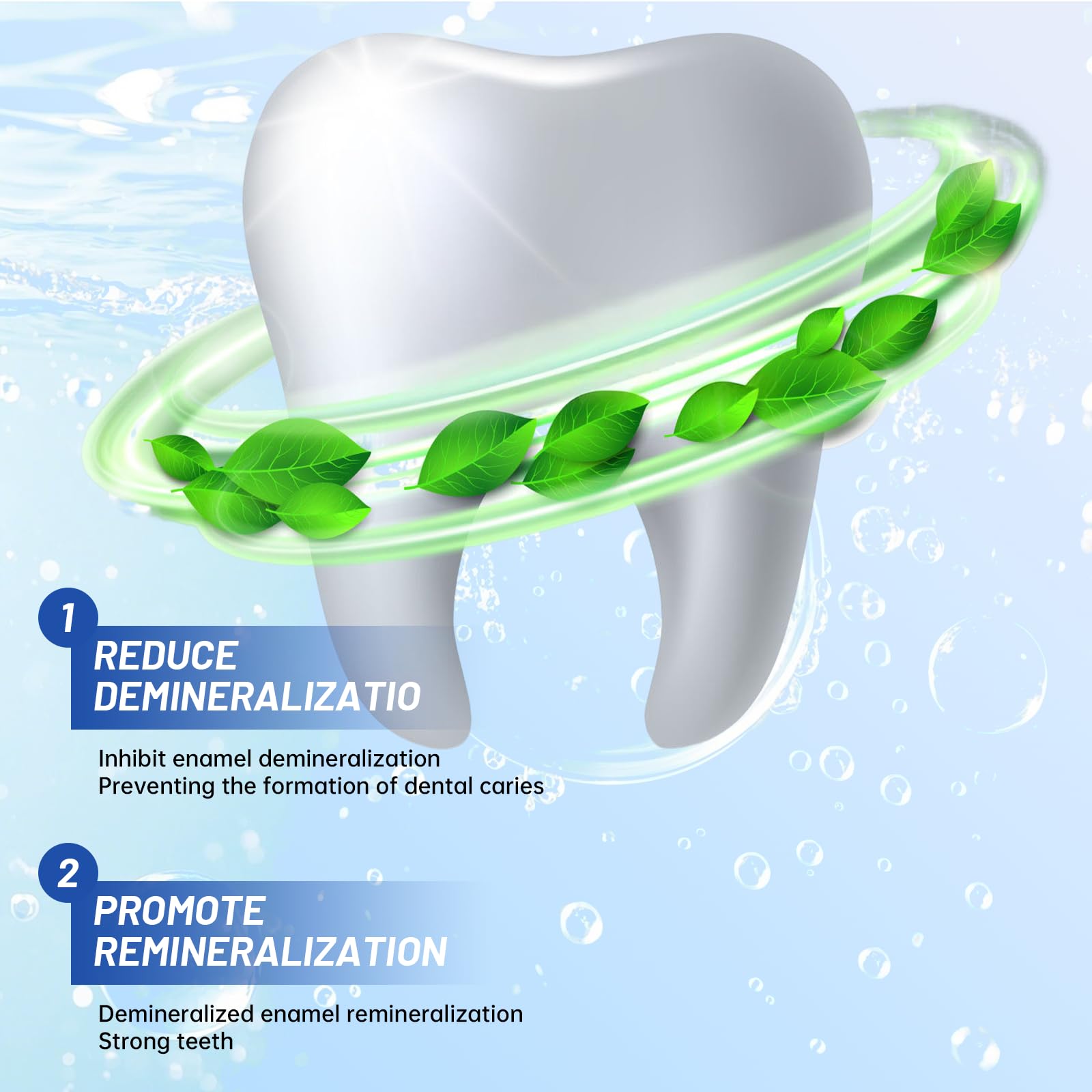 3pcs Hydroxyapatite Toothpaste UK,Fluoride-Free Formula,Mint Flavor(120g)