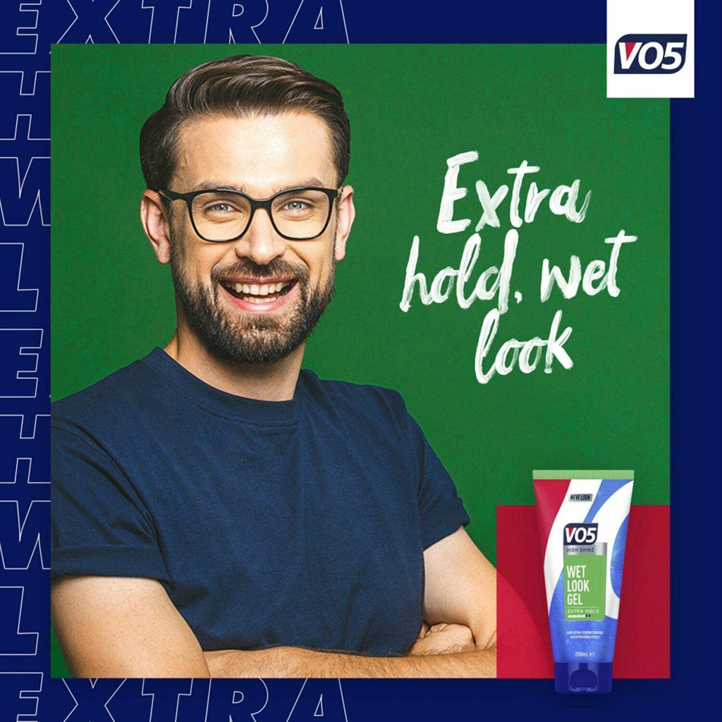 2 X VO5 Wet Look Styling Gel 200ml