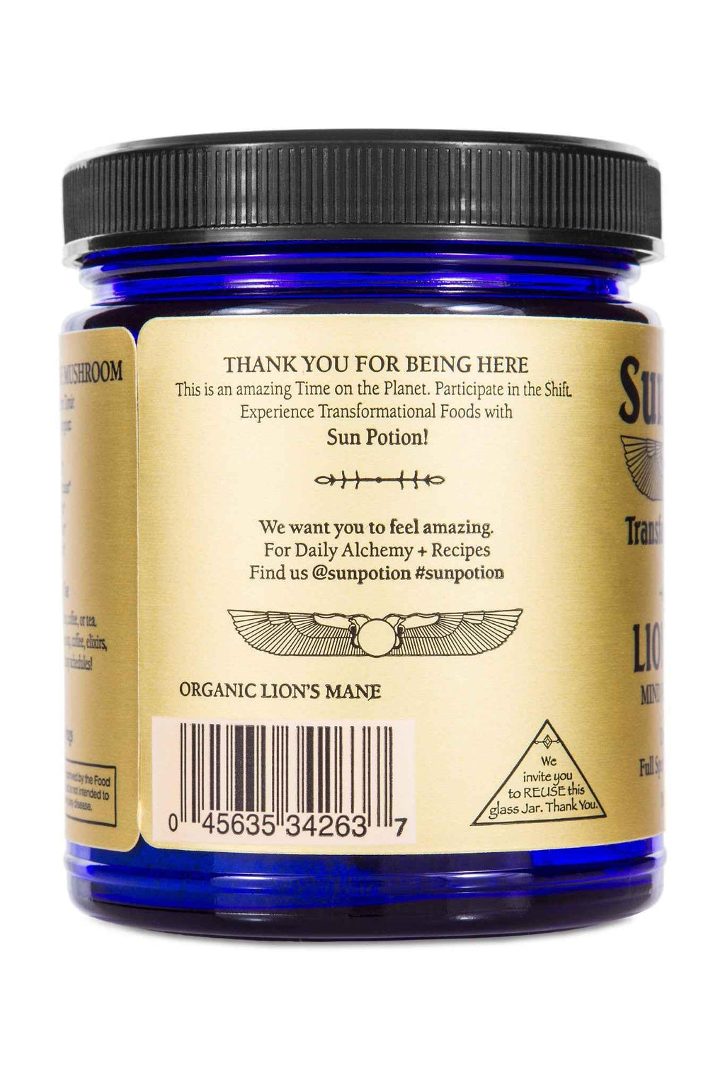 Sun Potion Lion’s Mane (Organic) - Mind Power Mushroom (100g)