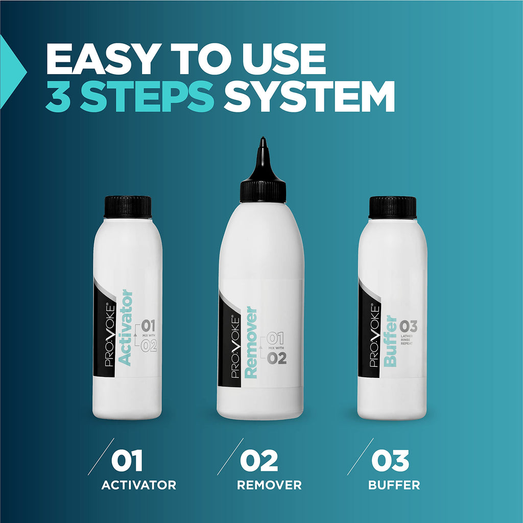 PROVOKE Hair Colour Remover, Max Strength Removes Permanent Hair Dye, For Multicoloured Hair Dye Removal; Ammonia-free & Bleach-Free Formulation
