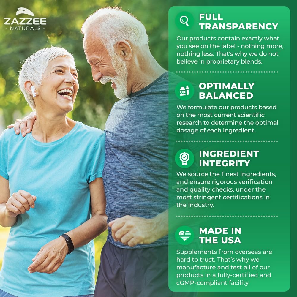 Zazzee Extra Strength Citicoline, 500 mg per Serving, 100 Vegan Capsules, Superior CDP Choline Form, 100% Vegetarian and Pharmaceutical Grade, 50-Day Supply, All-Natural and Non-GMO